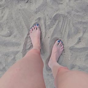 Playing With My Feet In The Sand