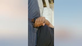 Mechanic relieves himself with ripped jeans