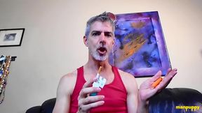 Daddy Richard Lennox smokes while taunting his stepson