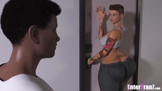 I found out that my hot neighbor is a big cock TRANS