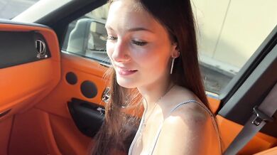 19 Year Old Sophie Tyler Takes Dicks In The Back Of Rolls Royce | Tightest Pussy | TeddyT