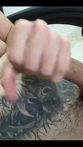 Masturbation and Fellatio of the Man Alone