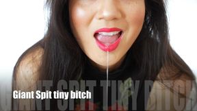 Giant spit tiny bitch