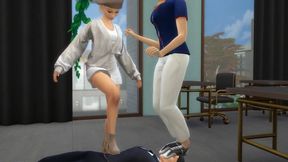 THE SPOILED PRINCESS — She Tramples Her Butler at School in Front of Everyone