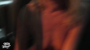 Blonde Amateur Miley Weasel Risky Public Fuck in a Car