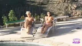 Dude visits friend and ends up in a hot lesbian threesome with big boobs