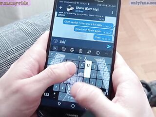 I texted for bang, BJ & lick spunk fountain