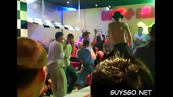 Homo sex party raining with cum