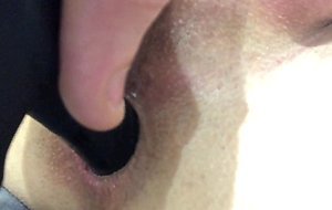 Twink fucks his tight virgin hole with dildo Amateur