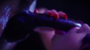 Ice Cream & black dick make Purple Haired Winter go 69
