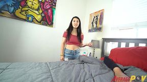 petite teen has to jack off step-brother to get her way mina moon