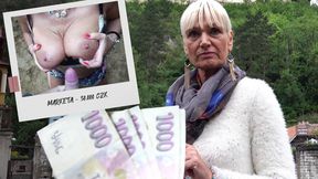 Authentic Czech Tour-guide sucks cock for money in public
