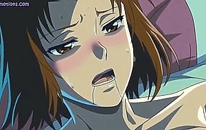 Hentai babe having sex in bedroom
