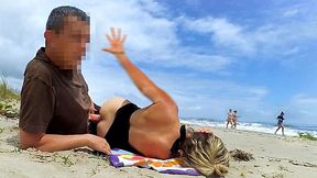 Big Cock Wakes Napping Beach Milf with a Hard Ass Fuck