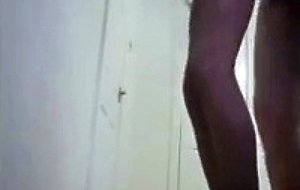 Amateur sissy teen, standing fuck in heels