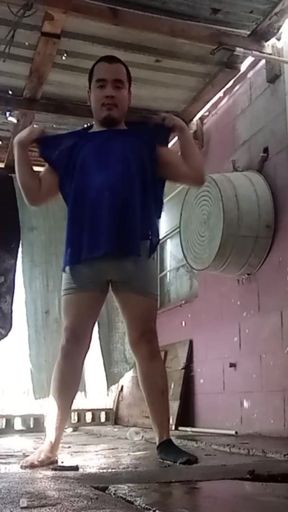Jesus in boxer pulling his penis 170