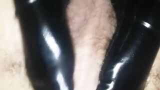 Toes Bondage Having Fun with his Dick