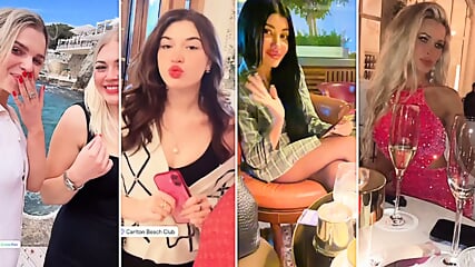rich sugar daddy only hanging out with a hot babes