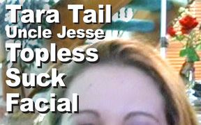 Tara Tail topless suck facial