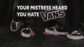 Your Mistress Heard You Hate Vans (Close Version) - TamyStarly - Cock Balls Crush Trample, Shoejob, CBT, Trampling, Bootjob, Stomping