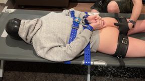 Twink Strapped Face Down Ass Play and Sounding