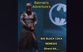 Batman Cosplay Super Hero Super Hero's Big Cock and Big Cumshots