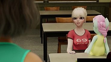 Dollie Date Nite - (Amy's Big Wish 4.3) - A Futanari Fucks Her uh Imaginary Friend? Then Gets Ass Fucked Too!
