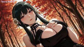 thorn princess beneath scarlet leaves (ai video)
