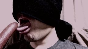 Toothless chinese dude, deepthroat meatstick.