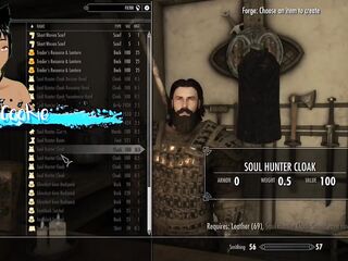 Skyrim B and L mod - Went to join the companions and drilled Ria and Njada