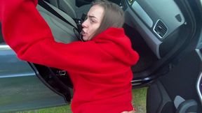 just stopped in the field to suck his dick