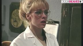 Lesbo lovers kiss each other on top of the table