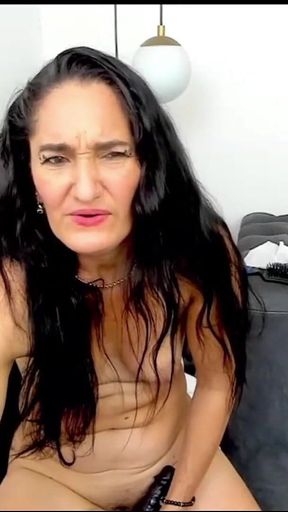 I Masturbate with 3 Dildos and a Brush for My P2 Fans