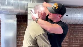 Coles Ripped Arms Choke Manuel on Gushing Thick Cock Destroyer