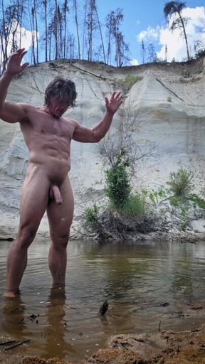 Hot Autosexual Jerk Off In Nature