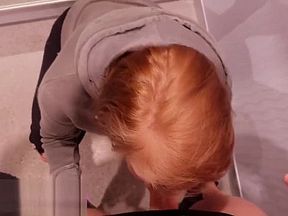 BLOWJOB IN PUBLIC CHANGING ROOM POV Facial Cumshot