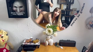 Cheating my Boyfriend with His Bother Mirror Fuck