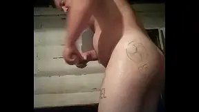 A VERY THICK cucumber in my ASS!