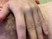 Transboy pisses then plays with his tdick