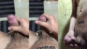 me masturbando ate gozar no banheiro de casa