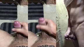 me masturbando ate gozar no banheiro de casa