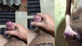 me masturbando ate gozar no banheiro de casa