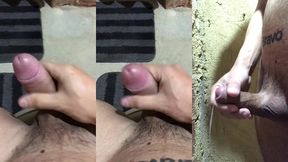 me masturbando ate gozar no banheiro de casa