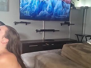 Pussy fucking to mouth fucking threesome with a white couple  different camera angles