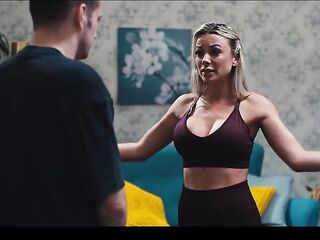 Hawt Stepmom Doing Yoga - Shalina Devine Freeuse & Getting Her Massive Bazookas Sucked by Stepson