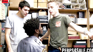 Thugged-Out Twinks" or "BBC Thugs Fucked Raw By Cop Twins" - This tagline could work well as it combines elements of police roleplay (thieves), interracial sex (tw