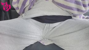 Clothed crotch with smoking
