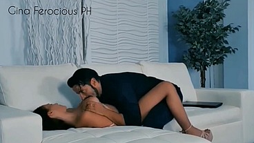 Pornstar Nick Moreno destroys the small pussy of Gina Ferocious with real wild fuck with cum inside mouth