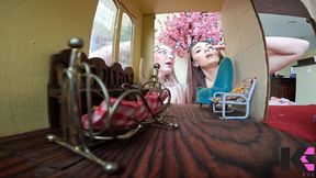 giantesses crunching thru tiny breeding for feeding farm