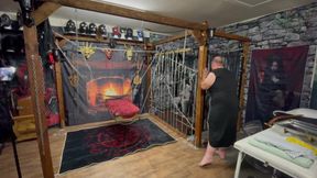 Part 1:- Lanista Bear &amp; Domina Satana first session with Well hung.